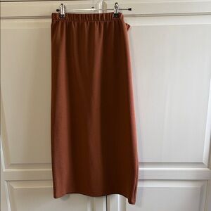 Chic Rust Women's Pencil Skirt